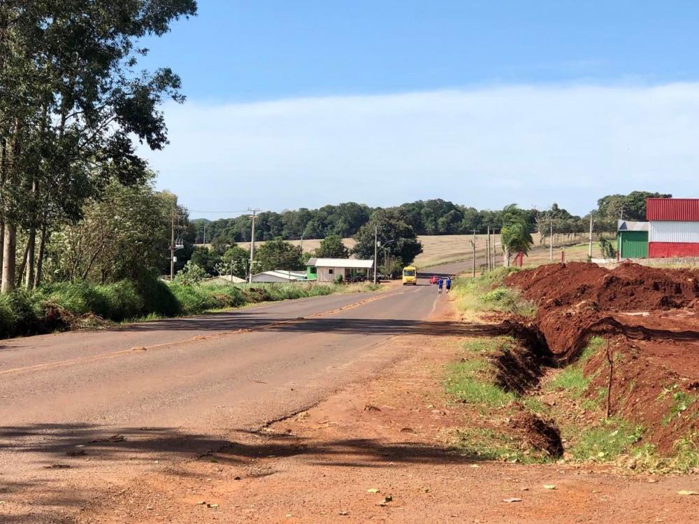 ERS 317 na saída de Coronel Bicaco para Redentora (Foto: Diones Roberto Becker)