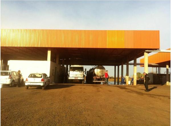Posto de resfriamento de leite da Confepar em São Martinho, alvo da Operação Leite Compen$ado VI em junho de 2014 (Foto: Divulgação/MP-RS)