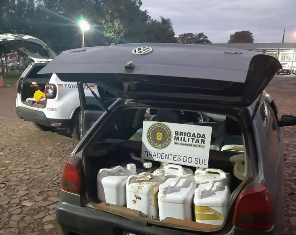 Mias um carregamento de agrotóxicos é apreendido pela Brigada Militar (Foto: Divulgação)