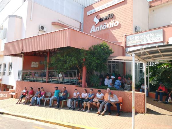 Hospital Santo Antônio já suspendeu as visitas e evita aglomerações dentro da casa de saúde - Foto: Sistema Província 