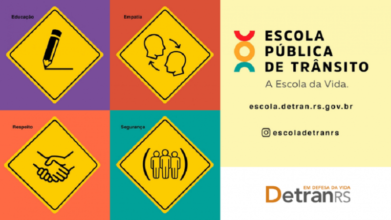 Escola Pública de Trânsito promove educação para o trânsito através de experiências pedagógicas - Foto: Divulgação / DetranRS