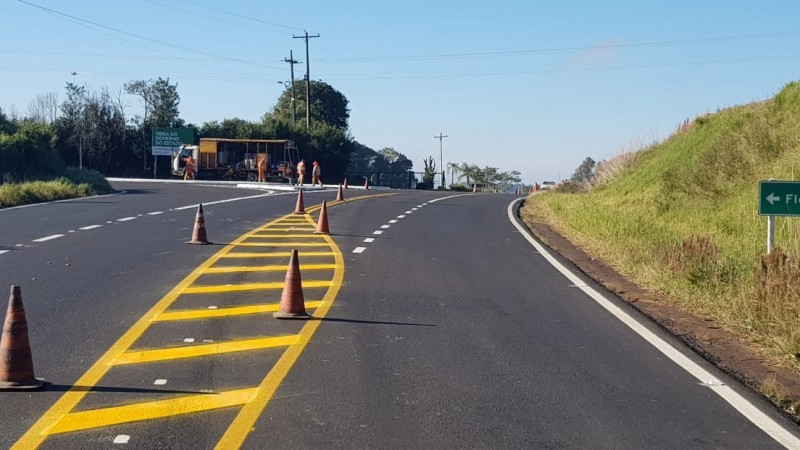 Obras na rodovia contaram com aporte de R$ 1,8 milhão do Programa Avançar - Foto: Divulgação / Daer