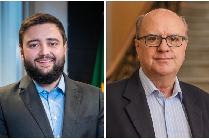 Deputado Gabriel Souza e vereador Cezar Schirmer( Arte com fotos de Joel Vargas e Mateus Raugust,PMPA / Divulgação)