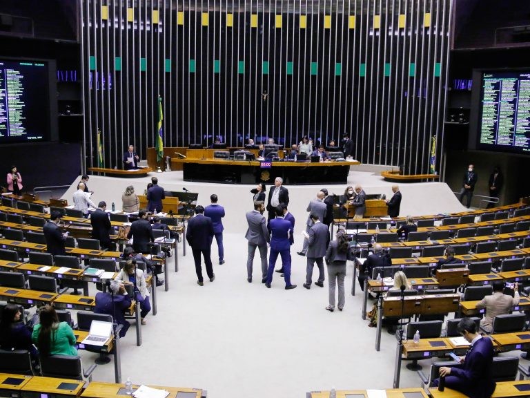 Em sessão do Plenário, deputados analisam projetos em pauta - (Foto: Marina Ramos/Câmara dos Deputados)