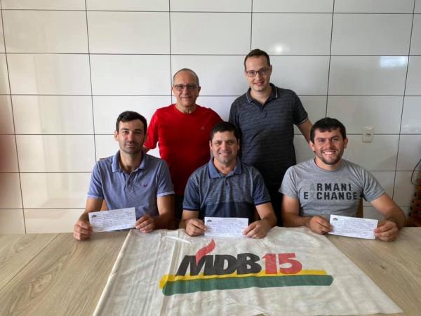 Os vereadores Nata e Tiago Fuck, agora são do MDB (Foto: Divulgação)