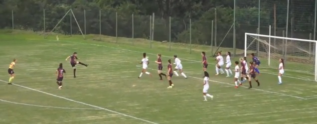 Gurias do Yucumã e Ipatinga ficaram no empate em 1 a 1, na tarde do domingo (10/7) (Foto: Reprodução | Eleven Sports)