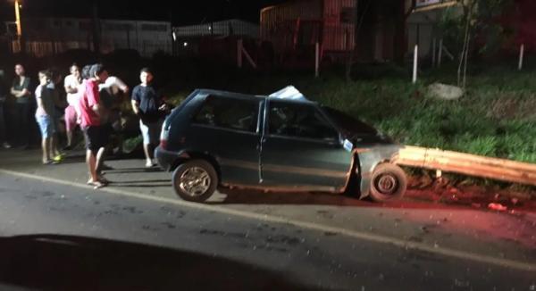 Vítima fatal era o condutor do Fiat Uno (Foto: Reprodução/Rádio Progresso de Ijuí)