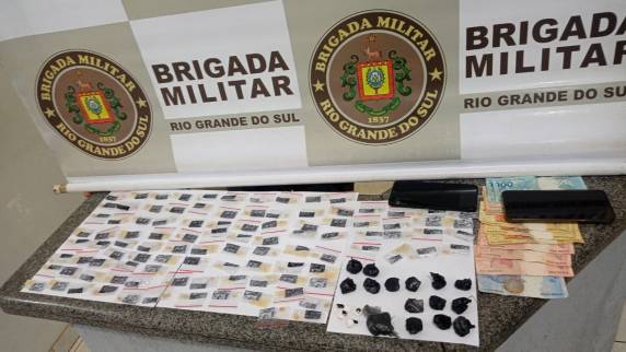 As apreensões e prisões foram realizadas pela Brigada Militar de Ijuí (Foto: Divulgação)