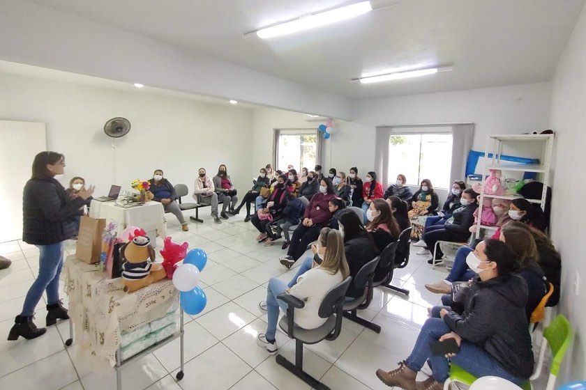 Encontro de gestantes ocorrido em Tenente Portela (Foto: Divulgação)