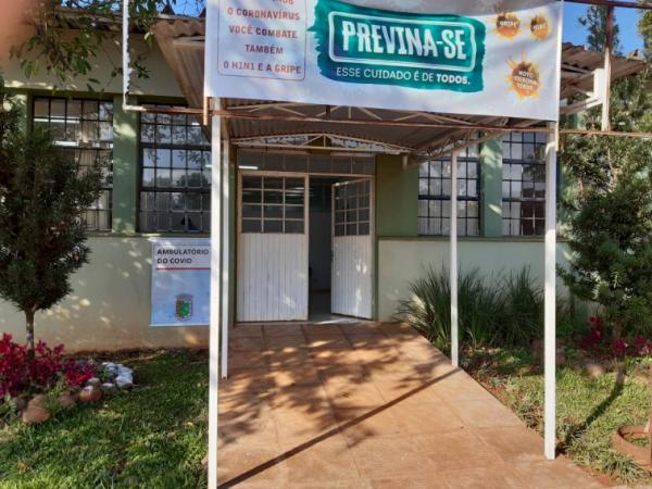O denominado ‘Ambulatório do Covid-19’ funciona na estrutura do antigo postão, na Rua Potiguara (Foto: Divulgação/ASCOM Tenente Portela)