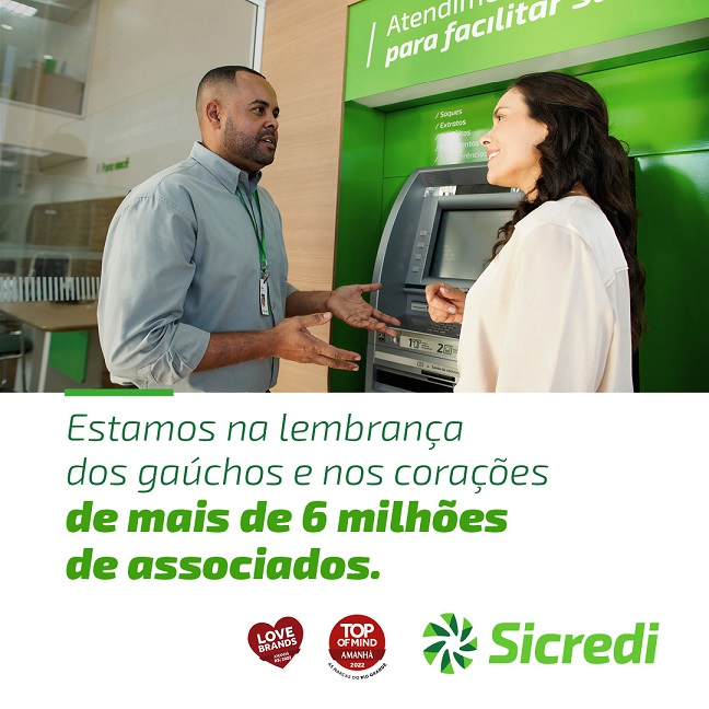 Sicredi é a mais lembrada pelos gaúchos entre as cooperativas de crédito (Foto: Divulgação | Sicredi)