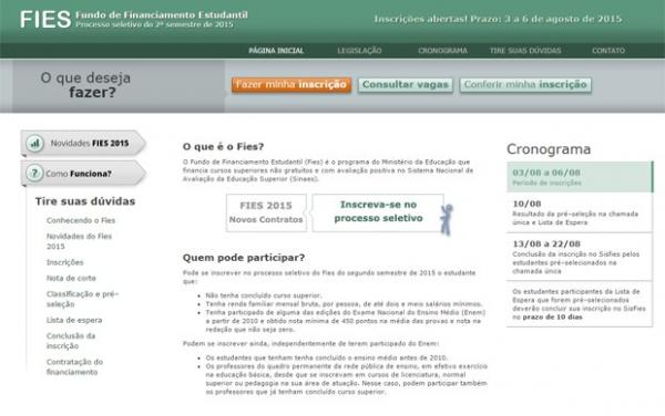 Para fazer a complementação, o estudante precisa acessar a página do Fies na internet e fornecer as informações necessárias. (Foto: Divulgação)
