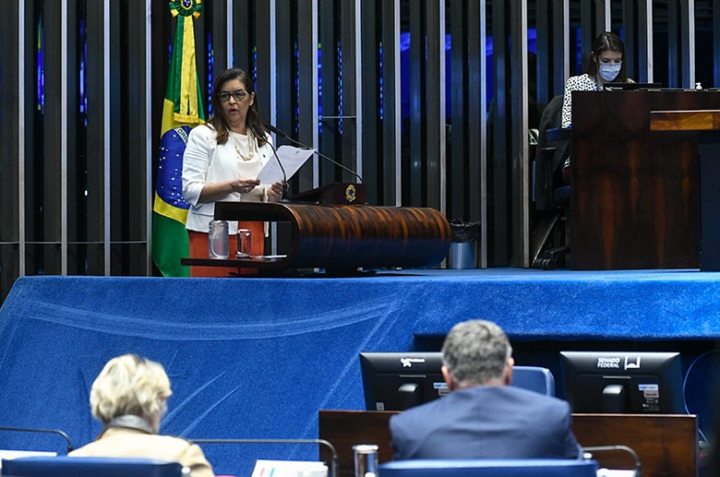 Dra Eudócia (Tribuna) relatou o projeto de lei de conversão - Geraldo Magela/Agência Senado