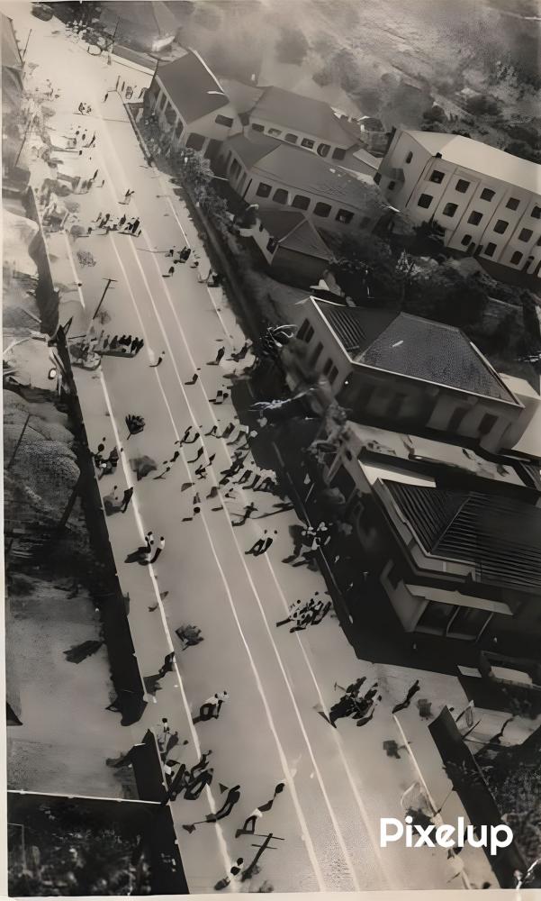 Imagem de um desfile da década de 60 (Foto: Arquivo Neis Becker)