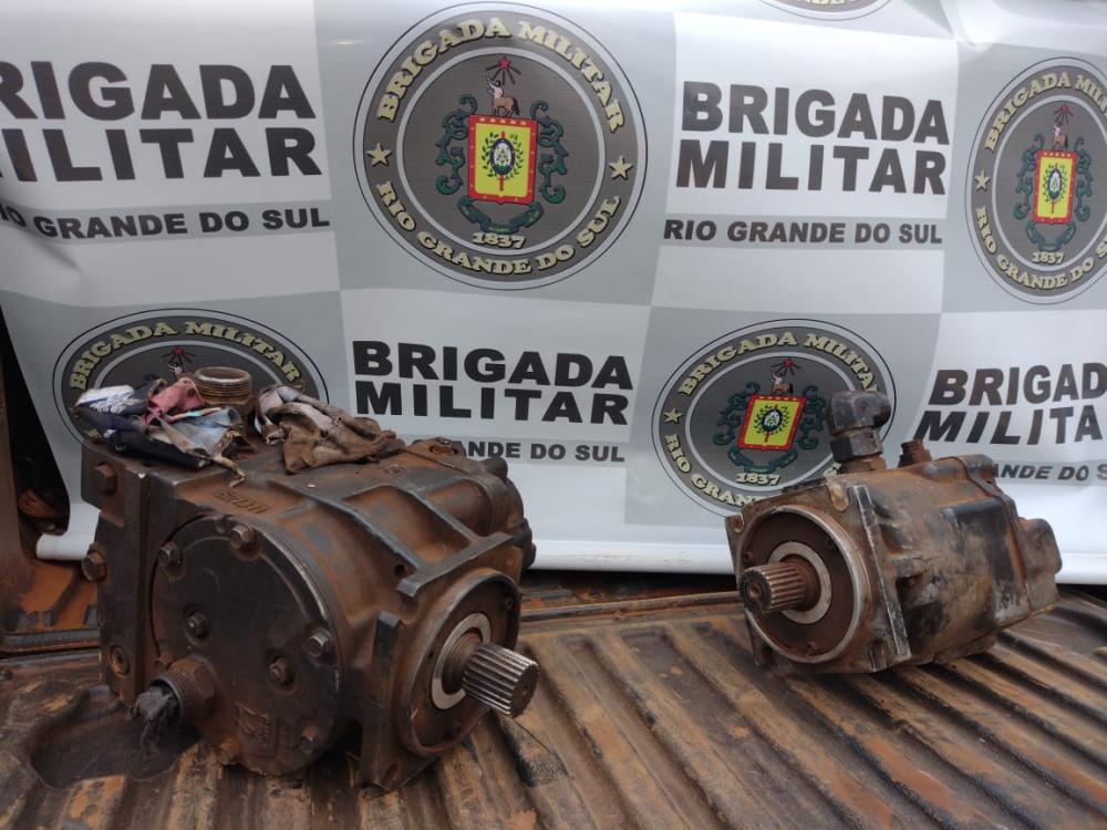 Equipamentos tinham sido furtados na manhã da segunda-feira (5/9), em Braga (Foto: Diones Roberto Becker)