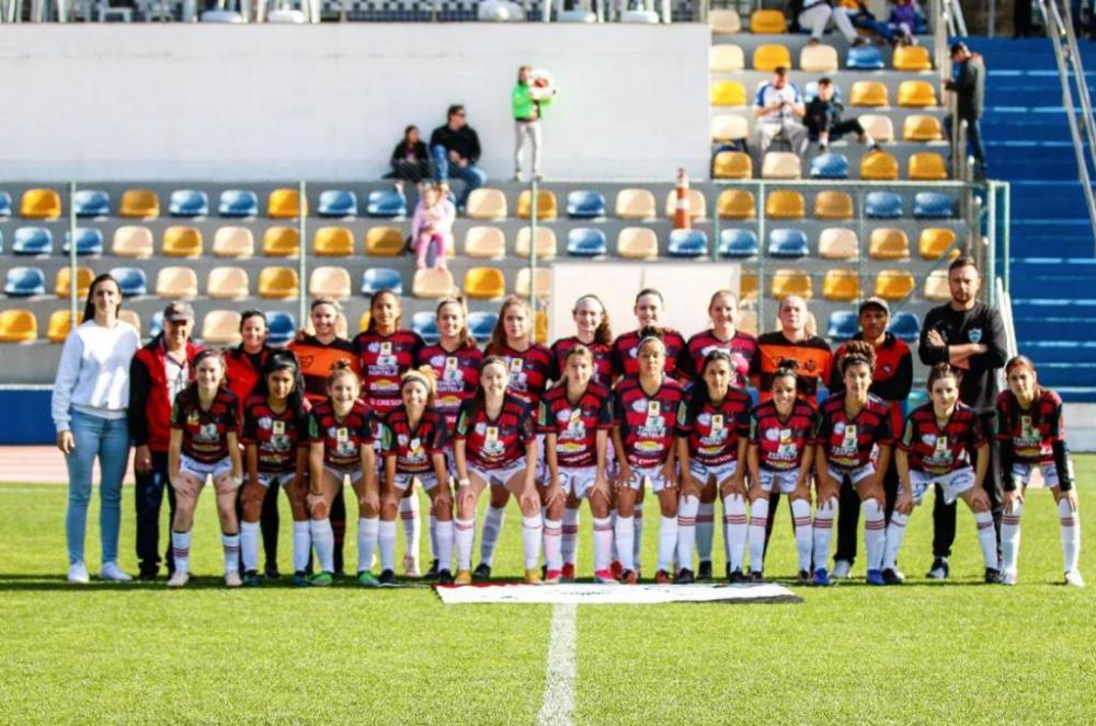 Gurias do Yucumã foram derrotadas pelo Elite, na tarde do sábado (10/9) (Foto: Divulgação | EC Flamengo)