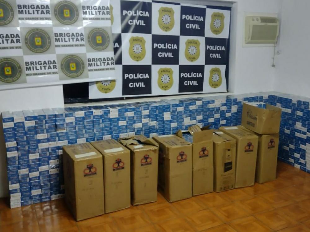 A ação, segundo as forças policiais, gerou prejuízo de aproximadamente R$ 75 mil ao contrabandista (Foto: Diones Roberto Becker)