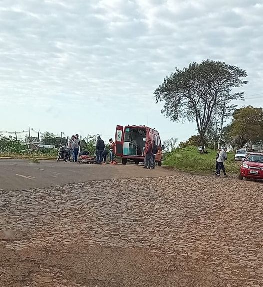 Acidente foi registrado na manhã desta quarta-feira (Foto: Rádio Alto Uruguaí)