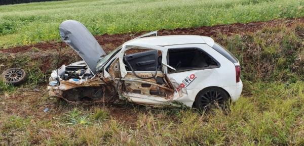 O acidente ocorreu na manhã desta terça-feira em Palmeira das Missões (Foto: PRF)