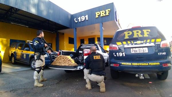 Ao todo, foram retiradas de circulação 7,69 toneladas de maconha em 2020 (Foto: Divulgação/PRF)