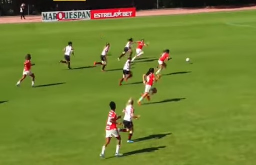 Internacional e Gurias do Yucumã se enfrentaram no SESC Protásio Alves (Foto: Reprodução | FGF TV)