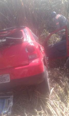 Os ocupantes do veículo foram encaminhados ao HCTP - Foto: Rádio Alto Uruguai/WhatsApp