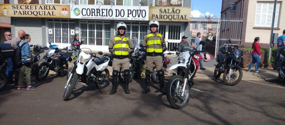 Brigada Militar atuou nos dois dias de Romaria (Foto: Divulgação)