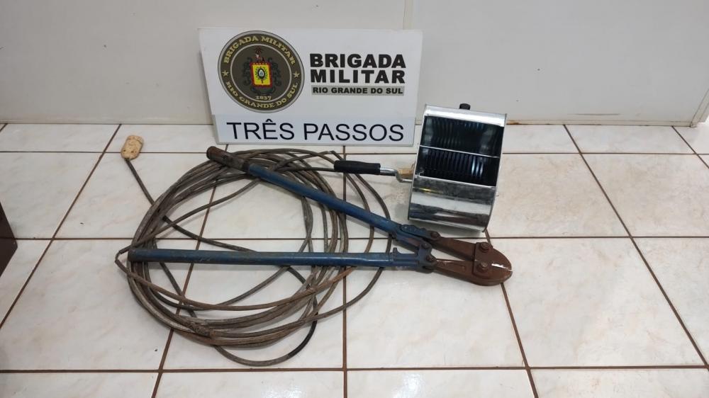 Objetos foram recuperados pela Brigada Militar (Foto: Divulgação)