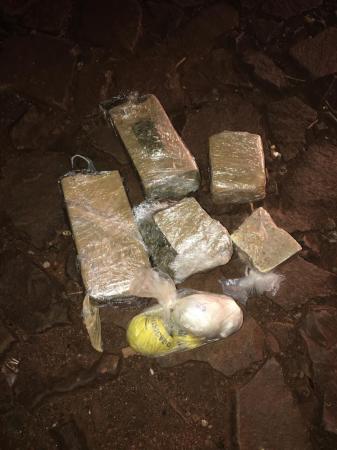 Droga apreendida durante ação da Polícia Civil e da Brigada Militar em Miraguaí (Foto: Divulgação)