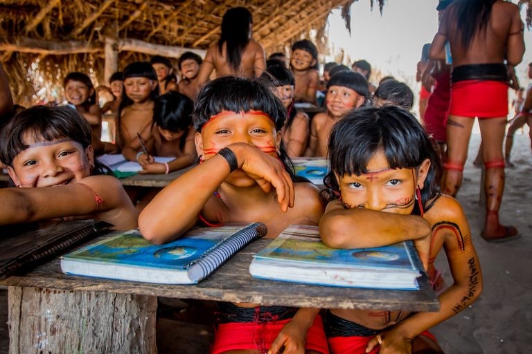 Faltam dados sobre a educação de crianças indígenas brasileiras - (Foto: Christiano Antonucci/Secom-MT)