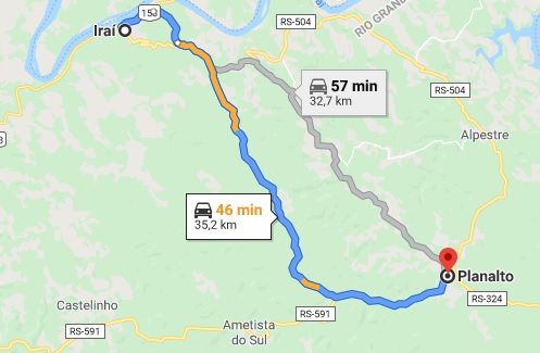 Serão investidos R$ 13,9 milhões na pavimentação asfáltica, drenagem e sinalização dos dez quilômetros restantes (Foto: Reprodução/Google Maps)