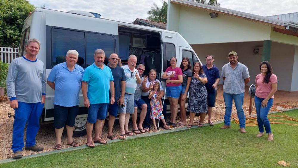 Expedição 163 é recepcionada em Nova Guarita-MT (Foto: Especial/Jornal Província)