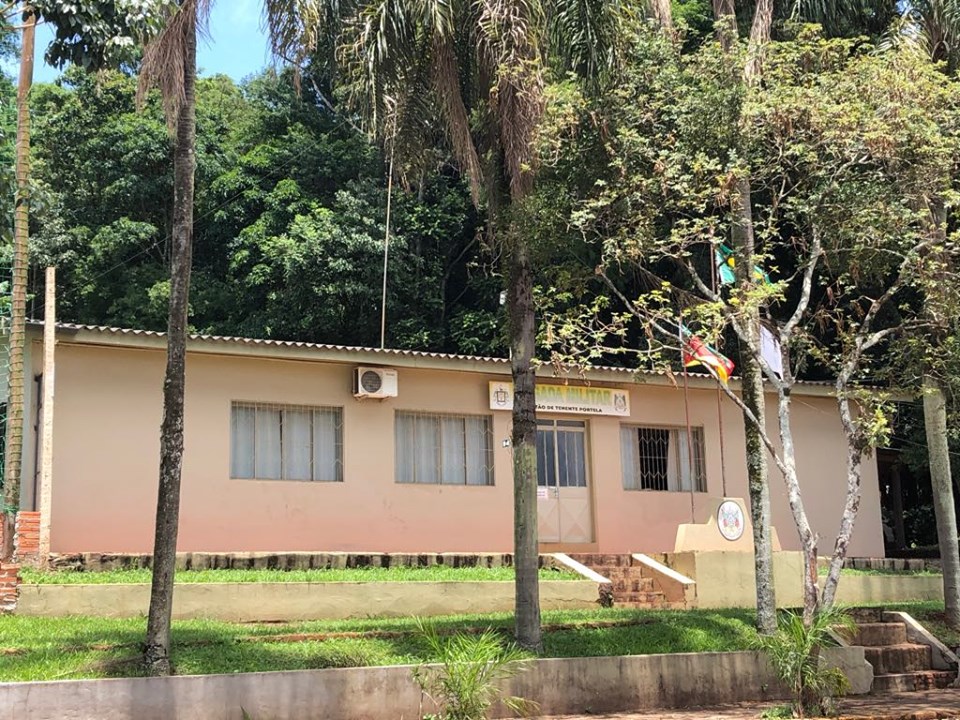 Pelotão da BM em Tenente Portela (Foto: Diones Roberto Becker)