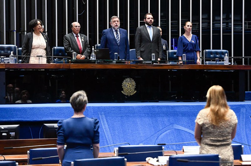 A sessão foi presidida pelo senador Flávio Arns