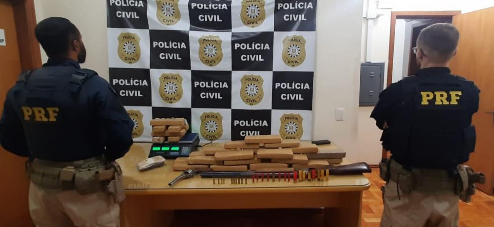 Ação reuniu agentes da Polícia Rodoviária Federal e da Polícia Civil (Foto: Divulgação | PRF)