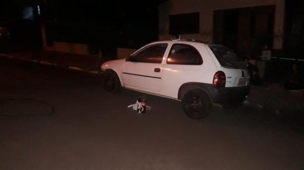 Prisão ocorreu após o motorista colidir um GM Corsa contra o meio-fio do passeio público (Foto: Divulgação/BM)