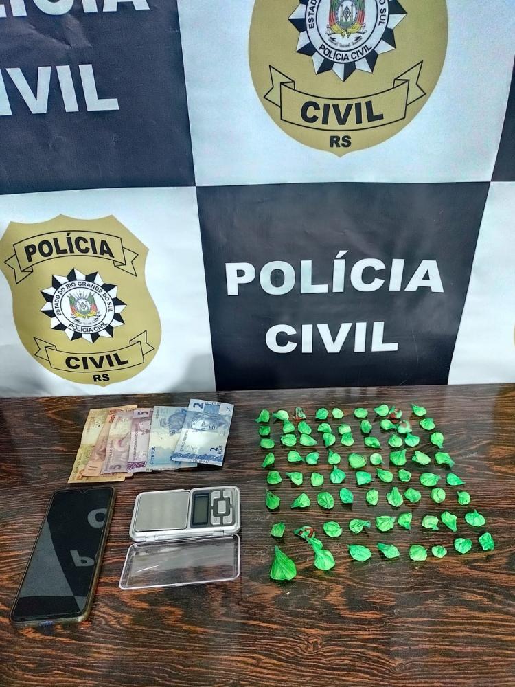 Droga foi apreendida em operação conjunta entre a Brigada Militar e a Polícia Civil (Foto: Divulgação)
