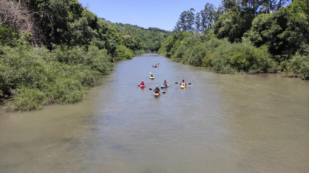 Canoeiros participaram do 5º Encontro em Tenente Portela (Foto: Divulgação)