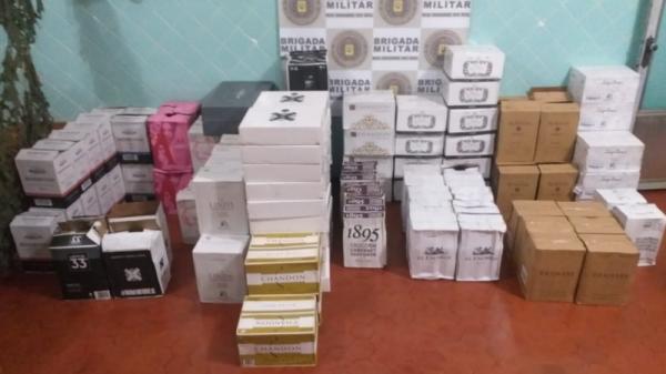 A BM contabilizou 756 garrafas de varias marcas - Foto: 7ºBPM
