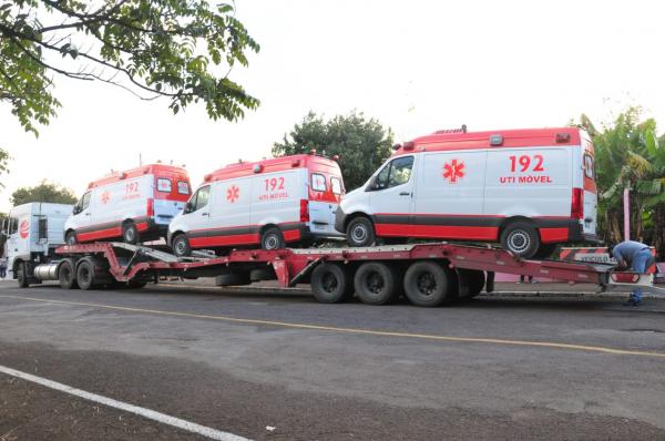 Entregas dos veículos ocorrem ao longo desta semana nas instituições hospitalares contempladas (Foto: Divulgação/ASCOM JBS)