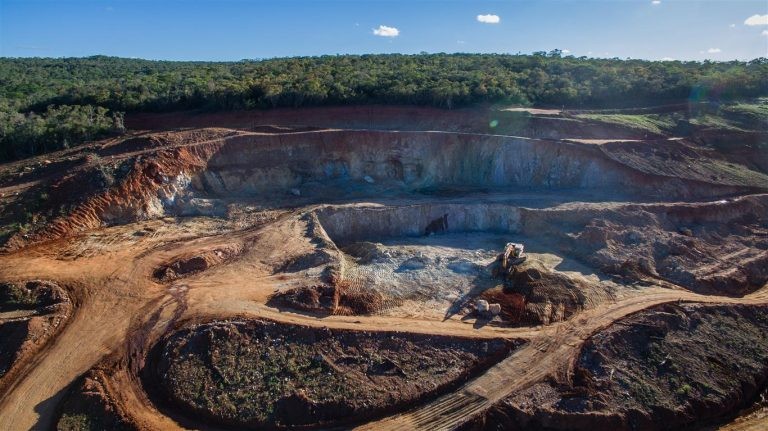 Mina do Engenho tem lavra de urânio a céu aberto em Caetité (BA) - (Foto: Indústrias Nucleares do Brasil (INB) / Divulgação)