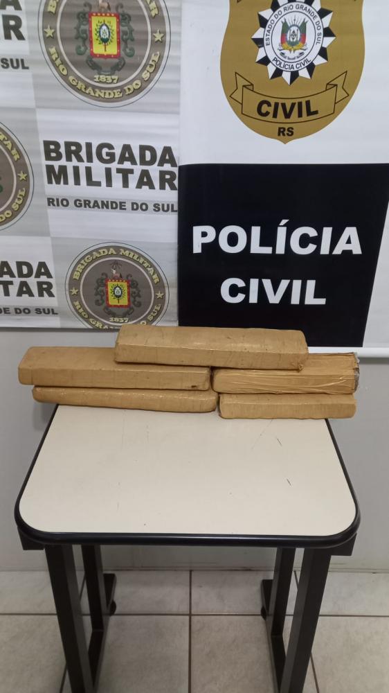 Drogas apreendidas em ação da Brigada Militar (Foto: Divulgação)
