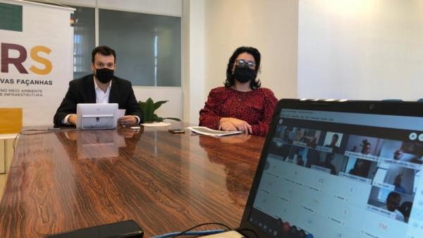 Secretário Artur Lemos Júnior e a presidente da Fepam, Marjorie Kauffmann, participaram de Fórum, realizado on-line - Foto: Bárbara Corrêa / Ascom Sema