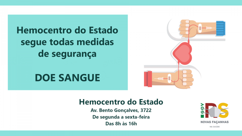 Para garantir a segurança dos doares em tempos de pandemia, são seguidas orientações da OMS e demais órgãos sanitários -Foto: -