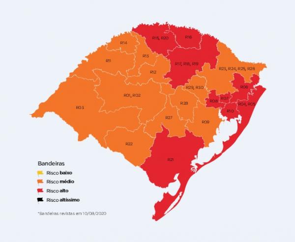Mapa definitivo foi divulgado pelo Governo do Estado nesta segunda-feira (Foto: Reprodução)