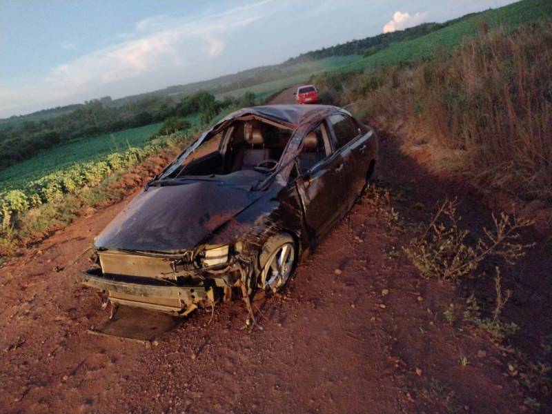 Acidente ocorreu no interior de Guarani das Missões (Foto:Ubirajara dol dos Santos) 