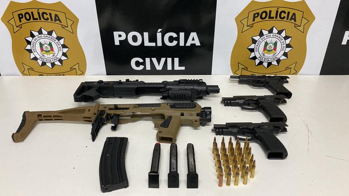 Armas apreendidas (Foto: Divulgação)