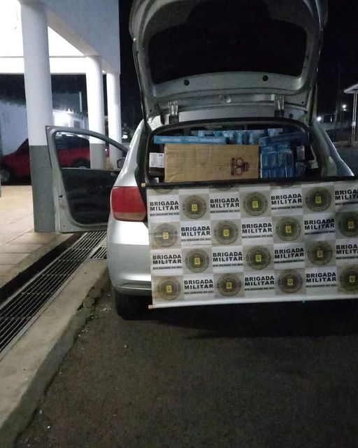 Carga apreendida pela Brigada Militar (Foto: Divulgação)