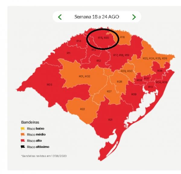 Mapa definitivo foi divulgado pelo Governo do Estado nesta segunda-feira (Foto: Reprodução)
