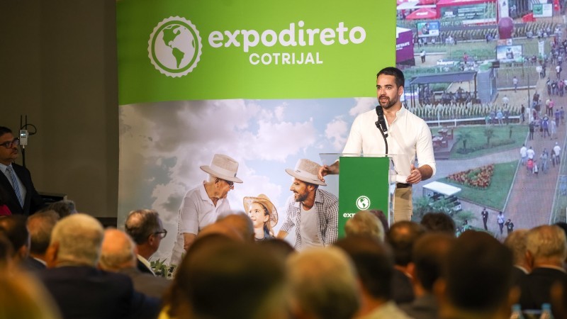 Governador destacou que a Expodireto é focada em novas tecnologias para o campo e em geração de negócios -Foto: Gustavo Mansur/Secom